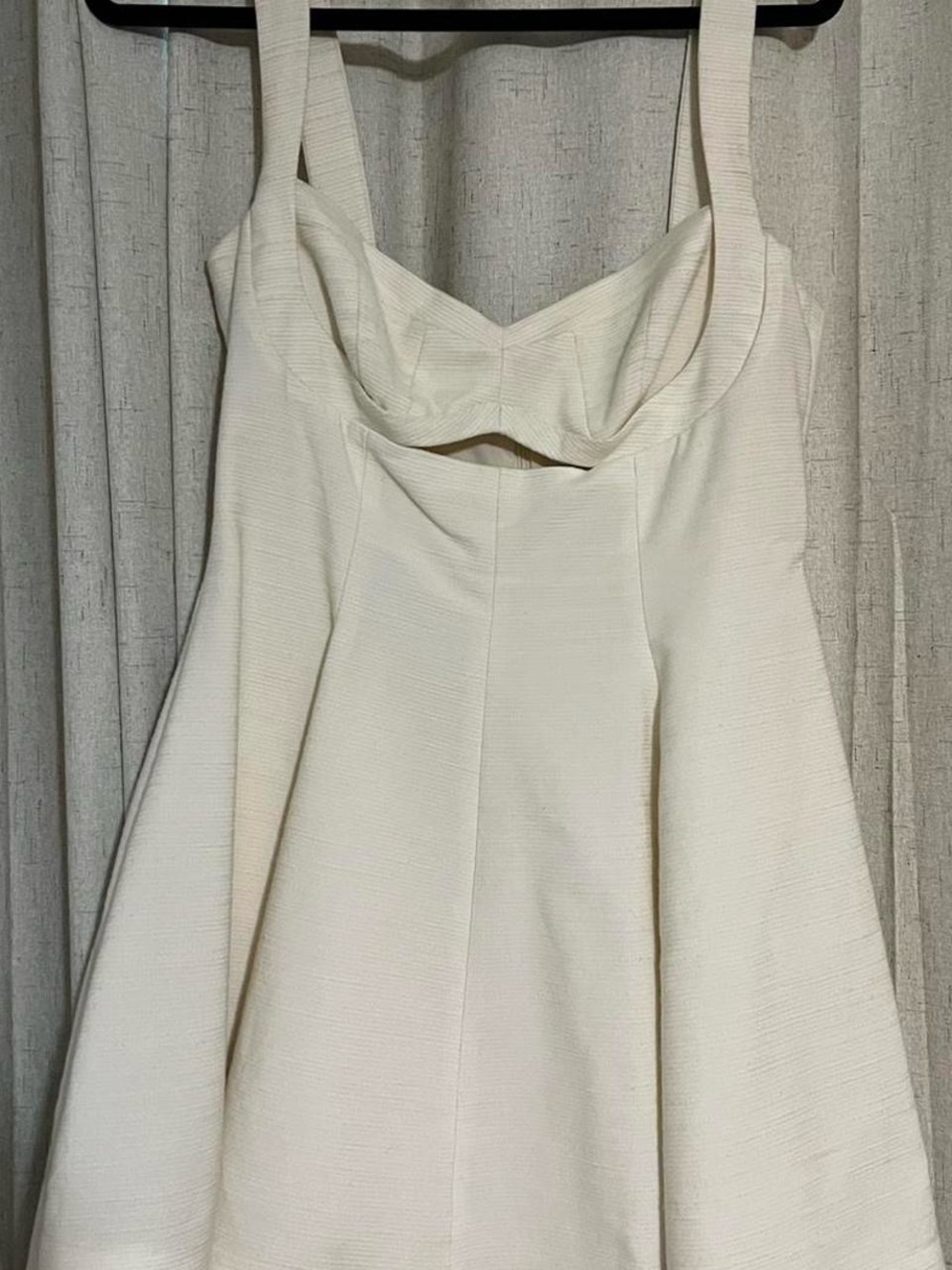 Gianni Bini Cream Mini Dress with Structured Bust